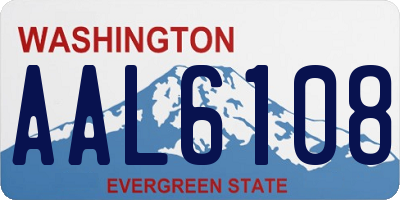 WA license plate AAL6108