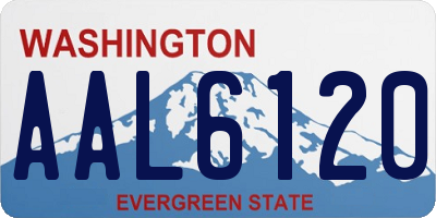 WA license plate AAL6120