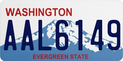 WA license plate AAL6149