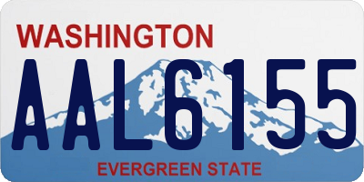 WA license plate AAL6155