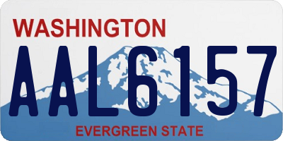 WA license plate AAL6157