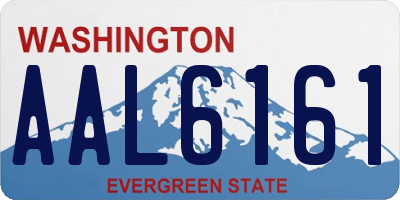 WA license plate AAL6161