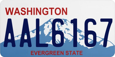 WA license plate AAL6167