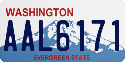 WA license plate AAL6171