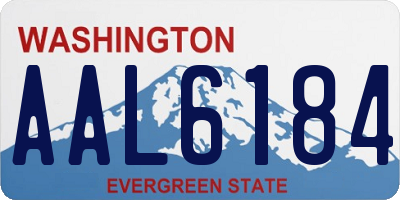 WA license plate AAL6184