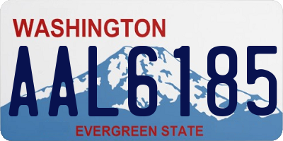 WA license plate AAL6185