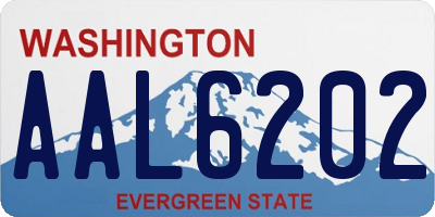 WA license plate AAL6202