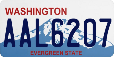 WA license plate AAL6207