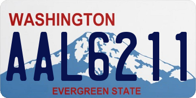 WA license plate AAL6211
