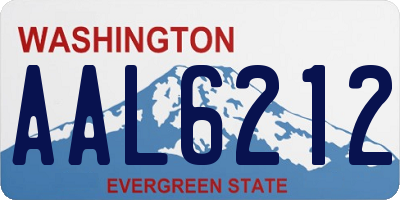 WA license plate AAL6212