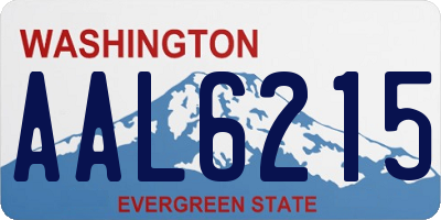 WA license plate AAL6215