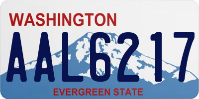 WA license plate AAL6217