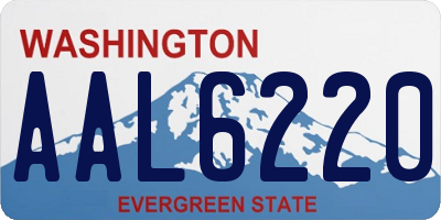 WA license plate AAL6220