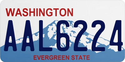 WA license plate AAL6224