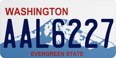 WA license plate AAL6227
