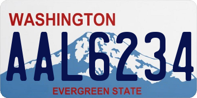 WA license plate AAL6234