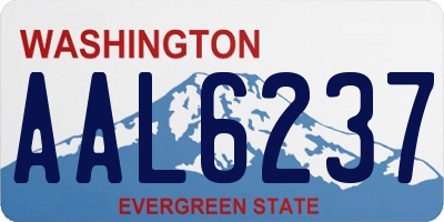 WA license plate AAL6237