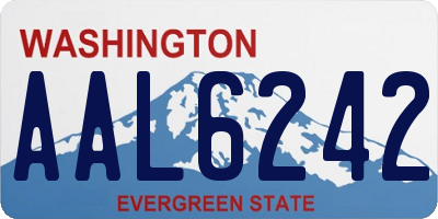 WA license plate AAL6242