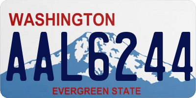 WA license plate AAL6244