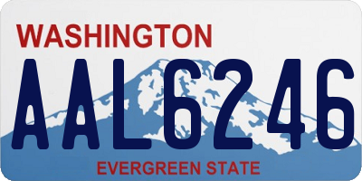 WA license plate AAL6246