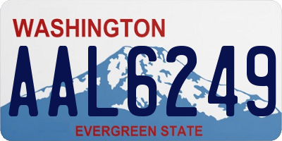 WA license plate AAL6249