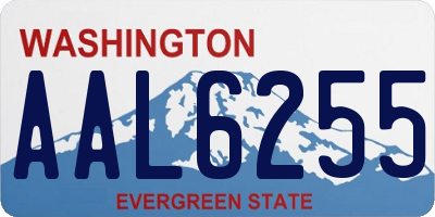 WA license plate AAL6255