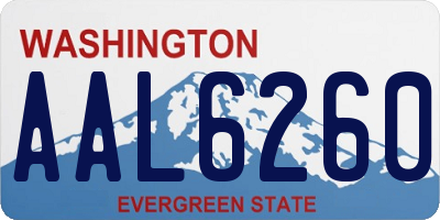 WA license plate AAL6260