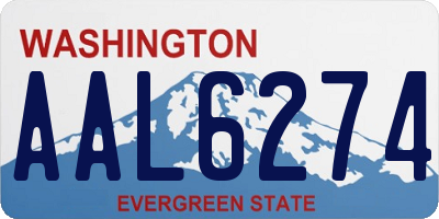 WA license plate AAL6274