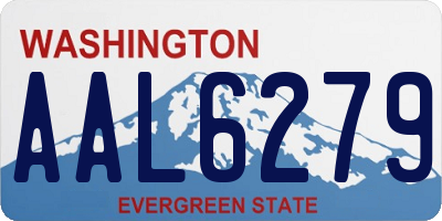 WA license plate AAL6279