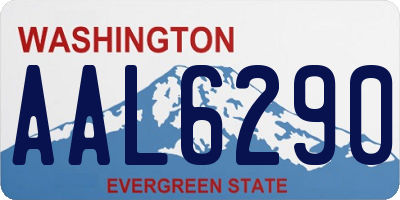WA license plate AAL6290