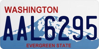 WA license plate AAL6295