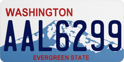 WA license plate AAL6299