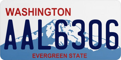 WA license plate AAL6306
