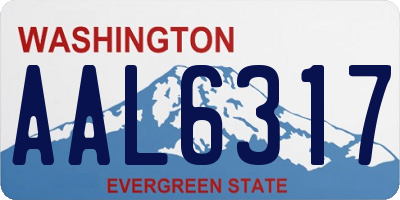 WA license plate AAL6317