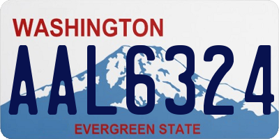 WA license plate AAL6324