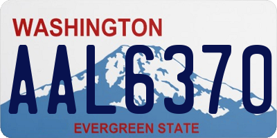 WA license plate AAL6370