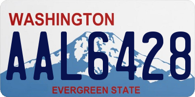 WA license plate AAL6428