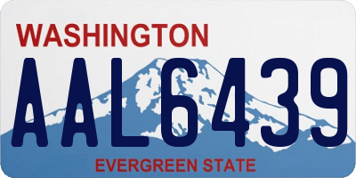 WA license plate AAL6439