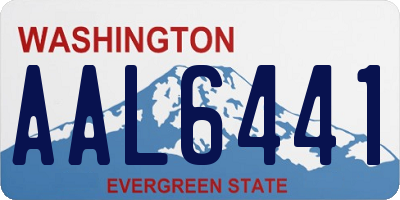WA license plate AAL6441