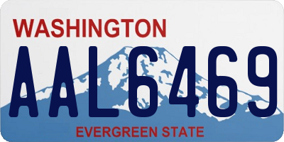 WA license plate AAL6469
