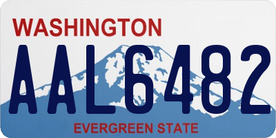 WA license plate AAL6482