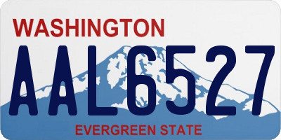 WA license plate AAL6527