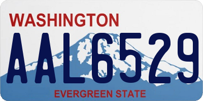 WA license plate AAL6529