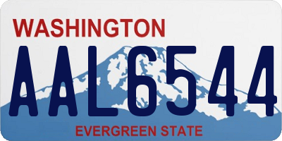 WA license plate AAL6544