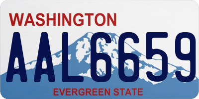 WA license plate AAL6659
