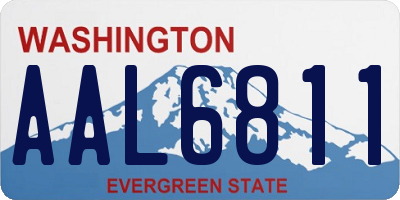 WA license plate AAL6811