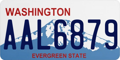 WA license plate AAL6879