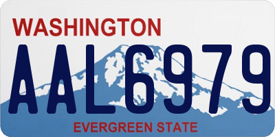 WA license plate AAL6979