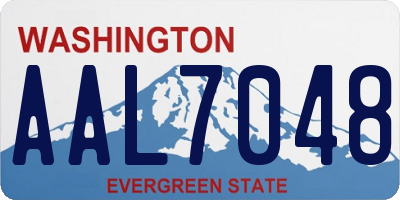 WA license plate AAL7048