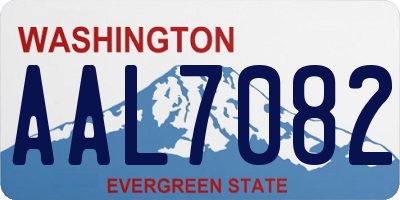 WA license plate AAL7082